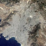 Athènes vue par satellite