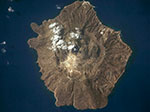 Nisyros vue de l'espace