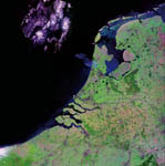 La Hollande vue par Landsat 7