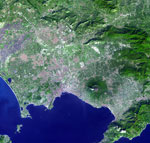 Le Vésuve vu par satellite