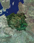 La Pologne vue par satellite