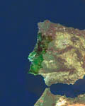 Le Portugal vu par satellite