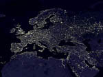 L'Europe par satellite - Pollution lumineuse