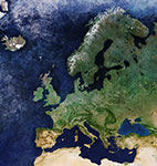 L'Europe vue par satellite