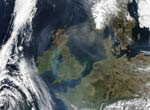 L'Europe du Nord vue par Aqua et Terra 04/2003