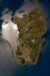 La Sardaigne vue de l'espace