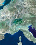 La Suisse vue par satellite