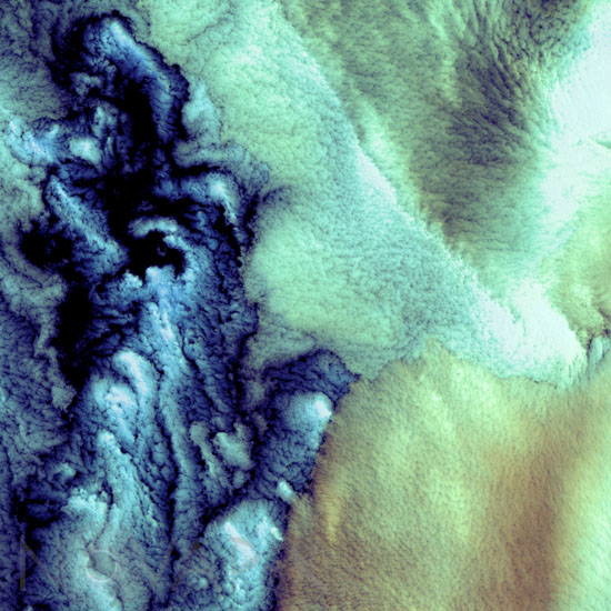 Nuages vus par Landsat 7