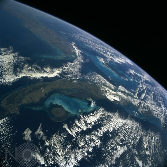 Cuba et Floride vues par la navette spatiale Atlantis