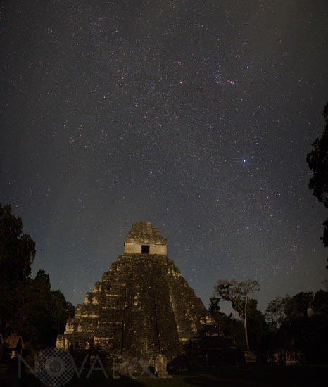 Tikal - Le temple I et la constellation d'Orion