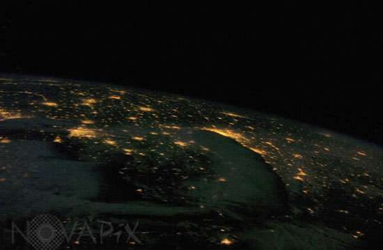Chicago et Middle West vus de nuit