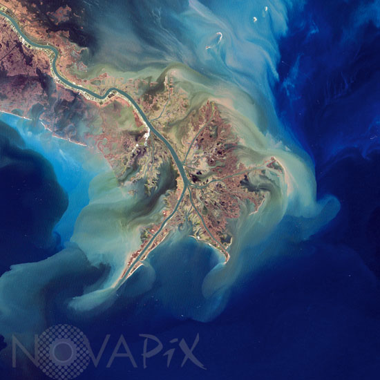 Mississippi River Delta. Louisiana