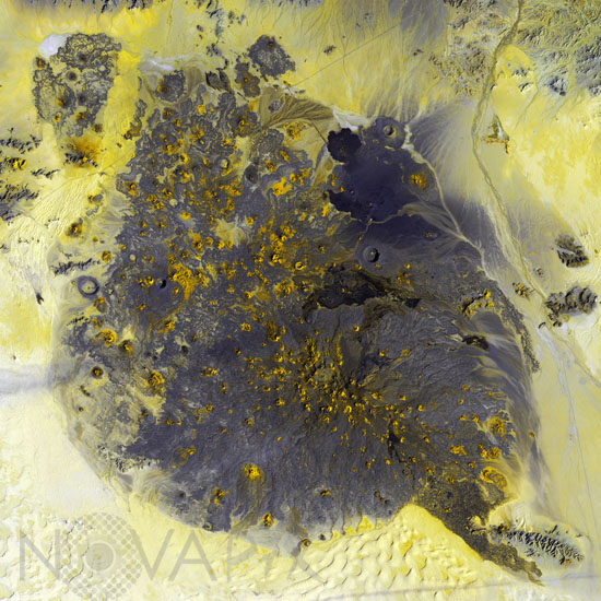 Volcan Pinacate, Mexique, vu par Landsat-7