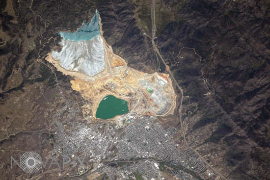 La mine pollu?e de Berkeley Pit - Montana - USA