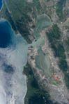 La région de la baie de San Francisco vue de l'espace