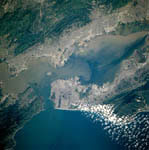La région de la baie de San Francisco vue de l'espace