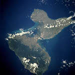 La Guadeloupe vue par la navette spatiale 09/1994