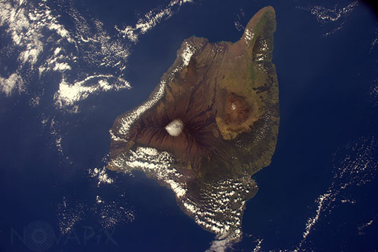 L'île d'Hawaii vue depuis ISS - 2017