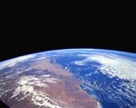 Shark Bay, Australie, vu par la navette Discovery