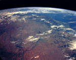 Bassin du fleuve Murray, Australie, vu par la navette Discovery