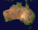 Australia from satellite