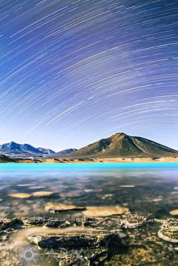 Star Trails above Laguna Verde - Chile