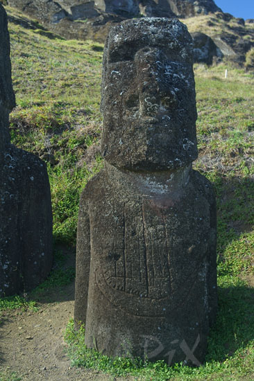 Moai de l'ile de Paques