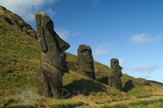 Moais de l'ile de Pâques