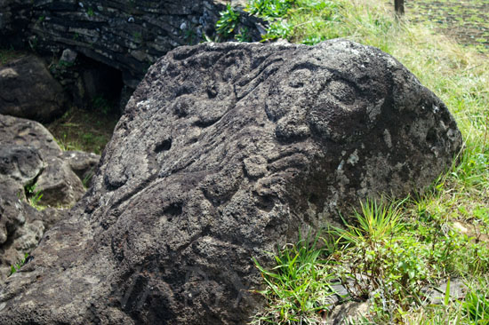 Petroglyph on Easter island
