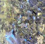 Andes, Chili, vues par Landsat-7