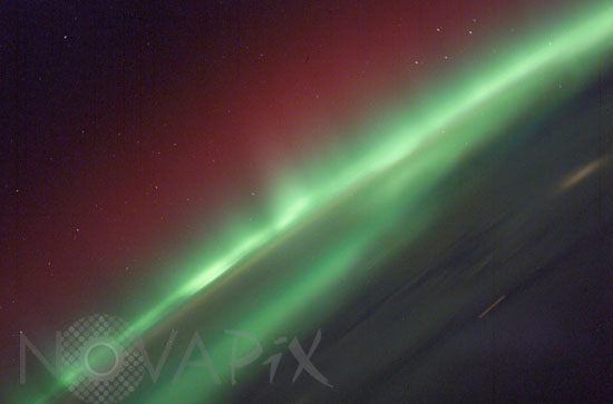 Aurore australe observée depuis la station spatiale