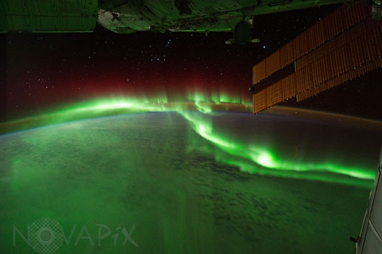 Aurora Australis seen from space