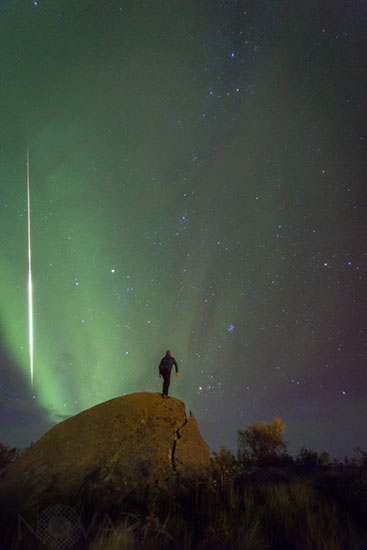 Aurora and Fireball in Norway