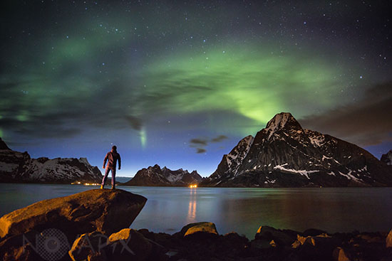 Observation d'une Aurore boréale - Norvège