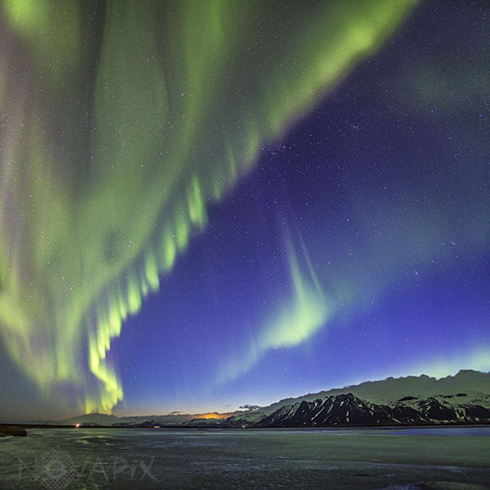Aurore boréale en Islande 