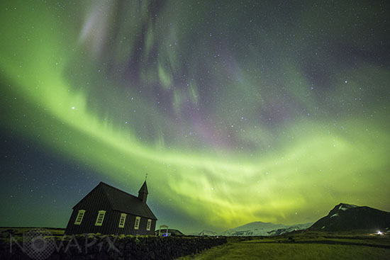 Aurore boréale en Islande - Budir