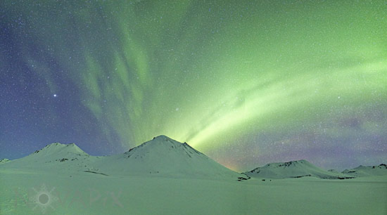 Northern light in Iceland