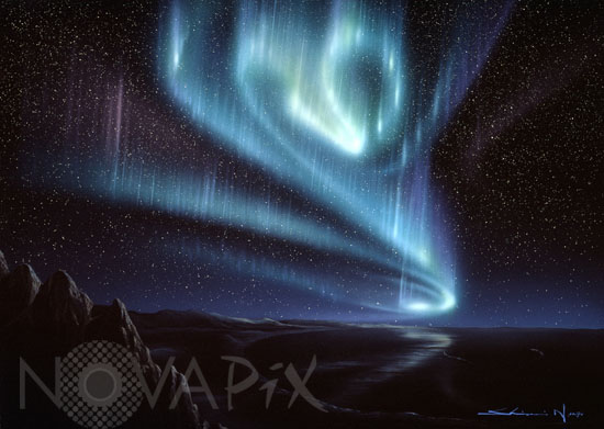 Aurora borealis - Artist view