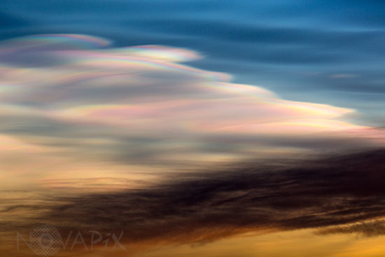 Nacreous clouds