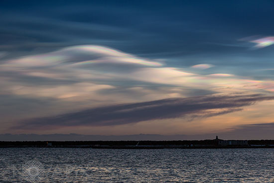 Nacreous clouds
