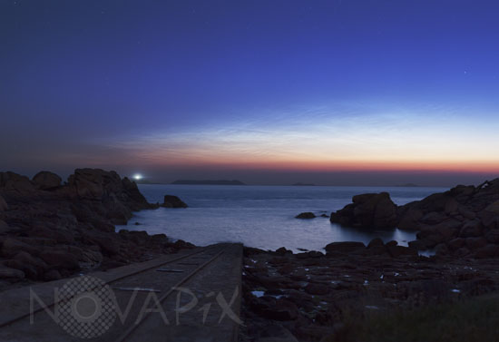 Noctilucent clouds in Brittany