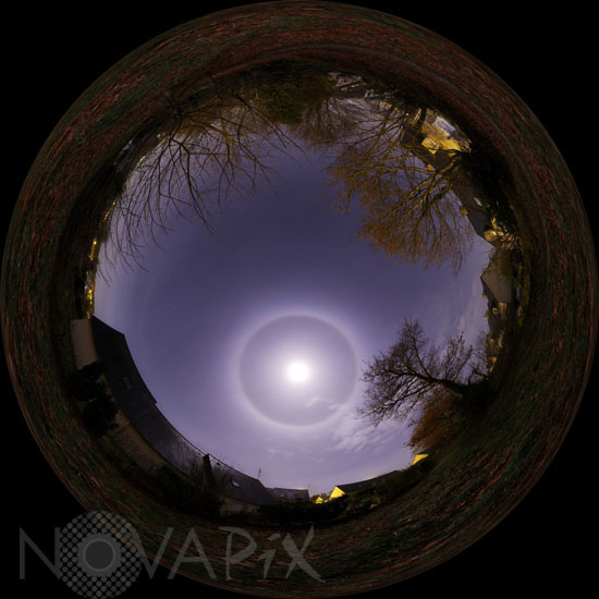 Halo autour de la Lune