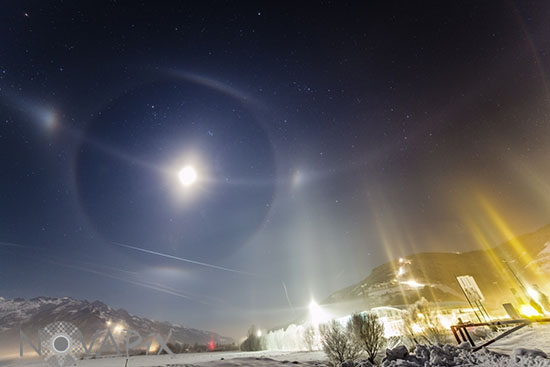 Halo et Colonne de lumière
