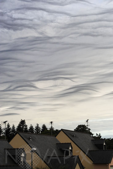 Nuages altostratus undulatus