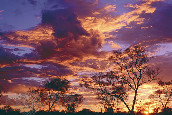 Clouds and sunset