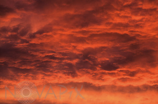 Nuages au coucher de Soleil