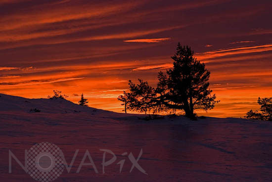 Nuages au coucher du Soleil