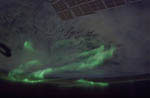 Aurore australe observée depuis la station spatiale