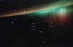 Aurore australe observée depuis la navette Endeavour