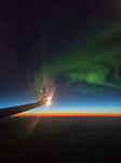 Aurore Boréale vue d'avion